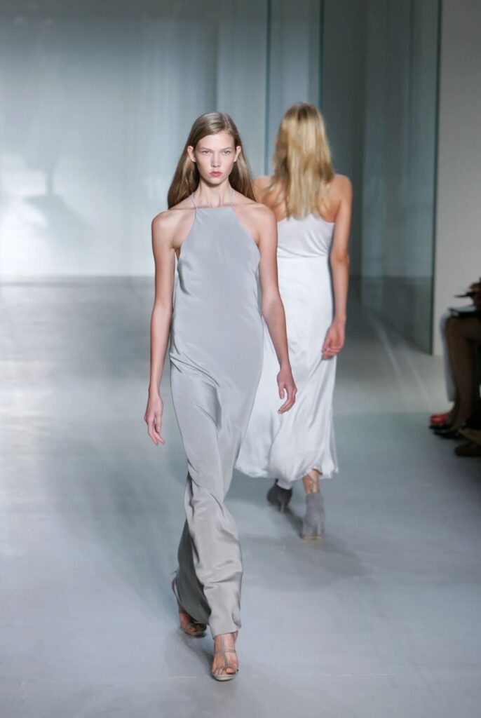 synthetic satin maxi dress