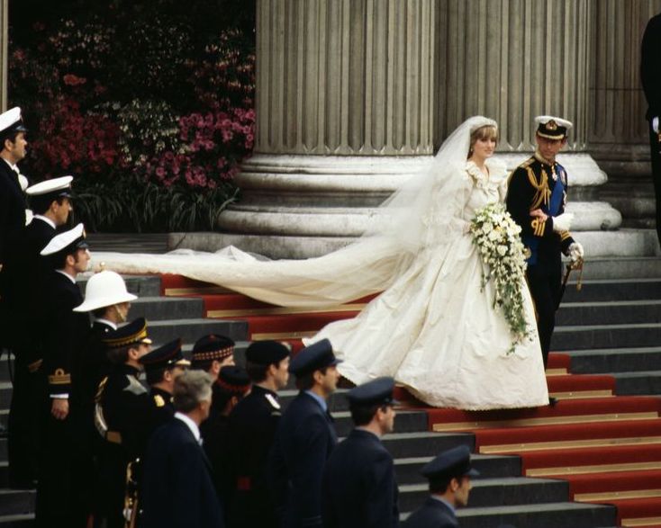 Lady Diana on her wedding day