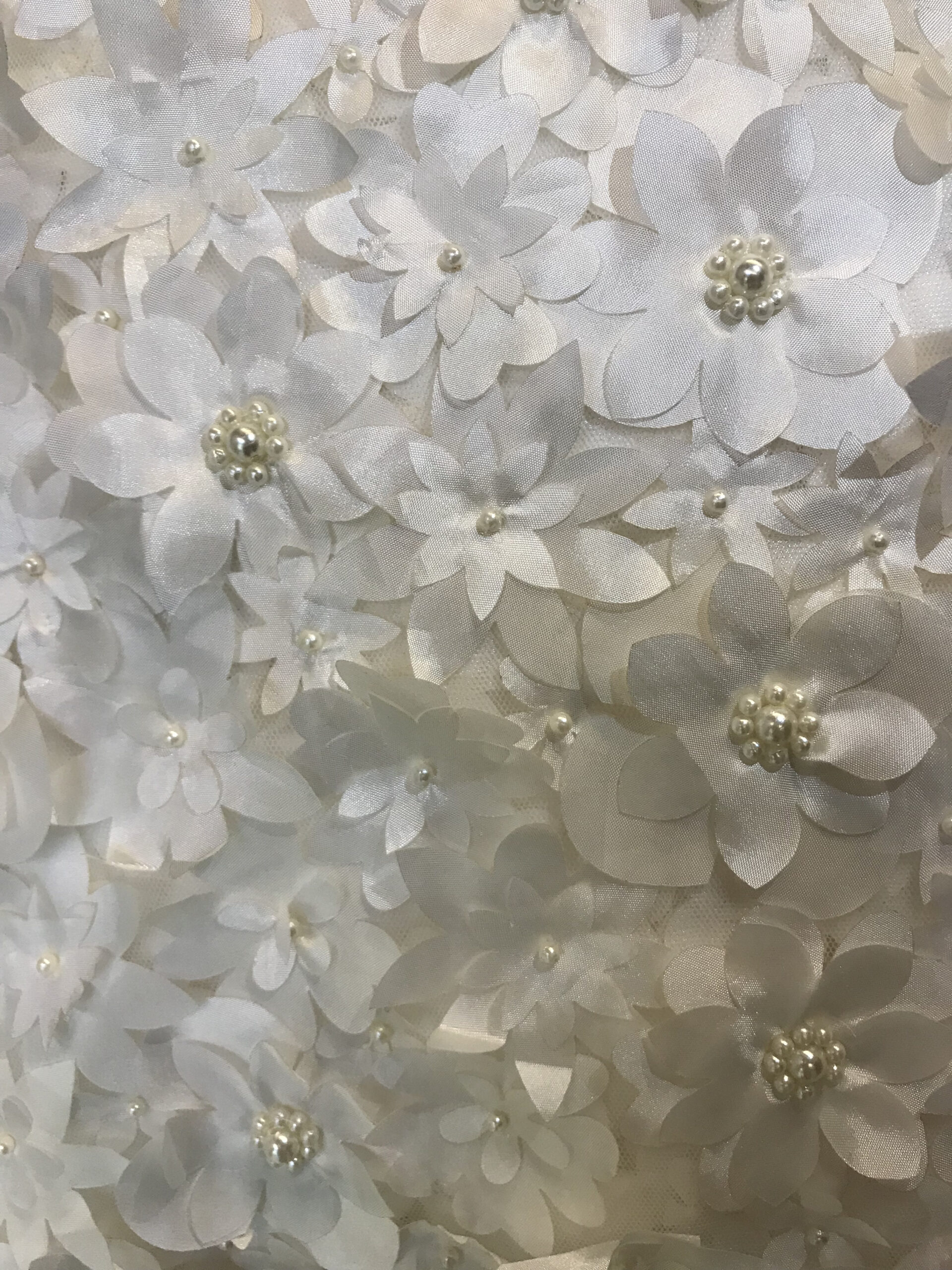 Floral and Pearl Patch Net