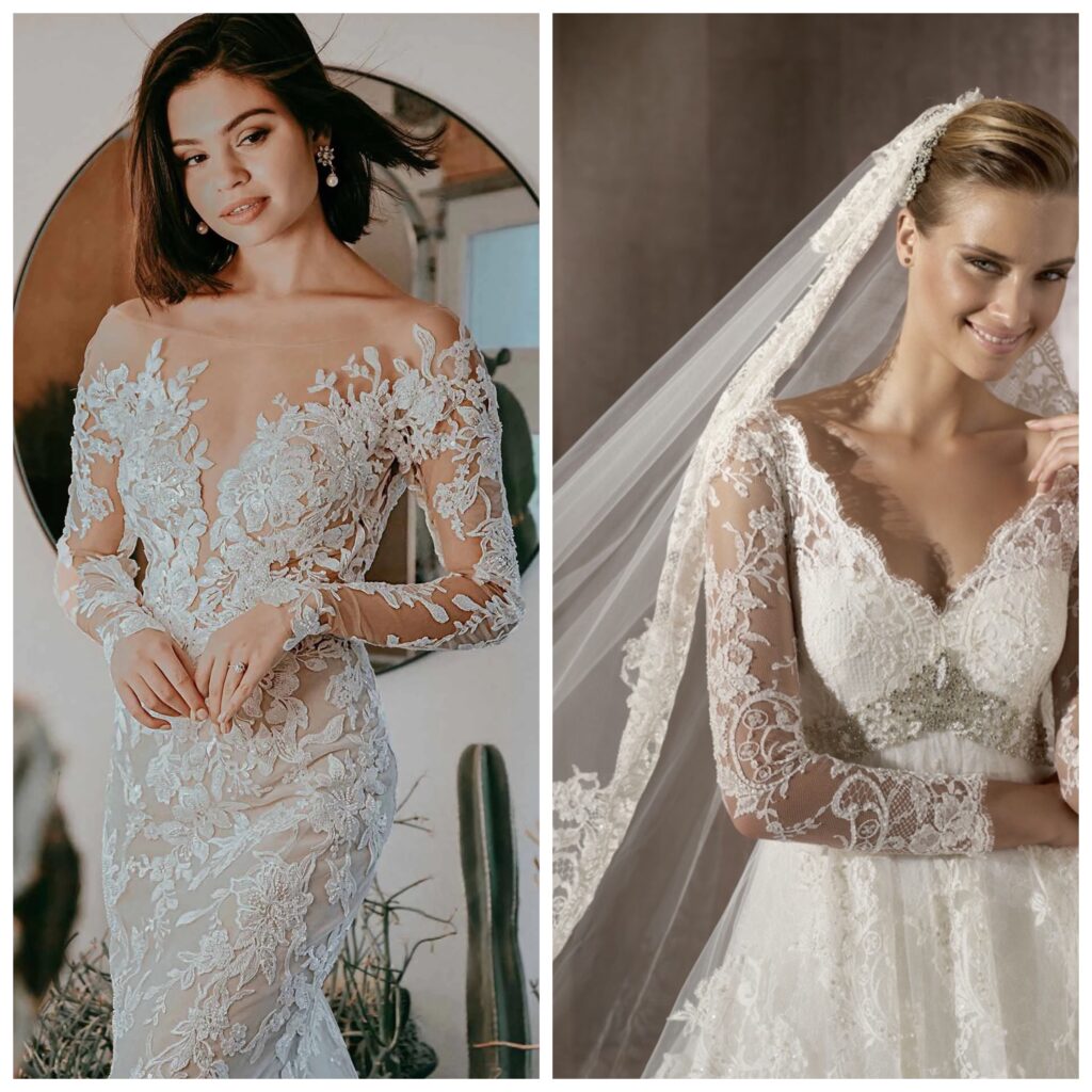 lace bridal gown