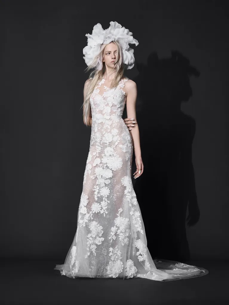 floral wedding dress