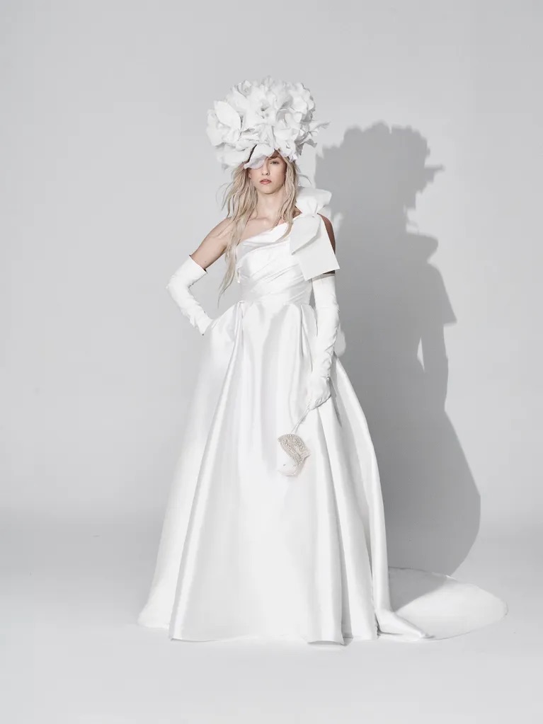 mikado wedding gown