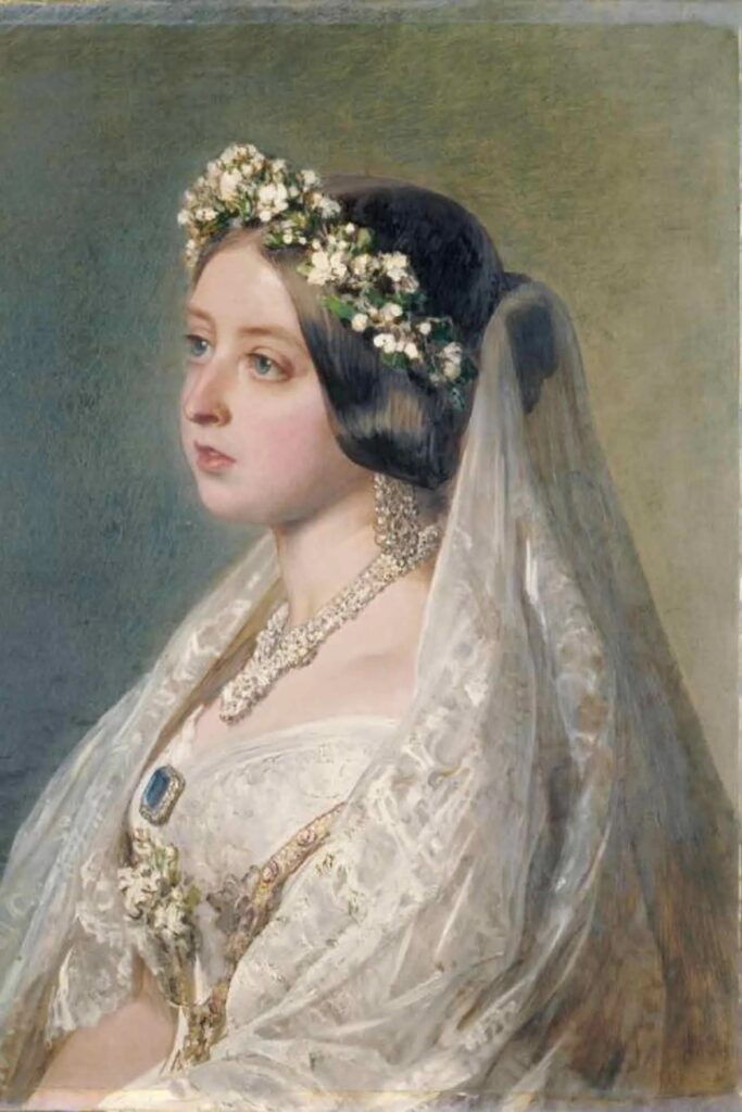 Queen Victoria's Portrait on her wedding day