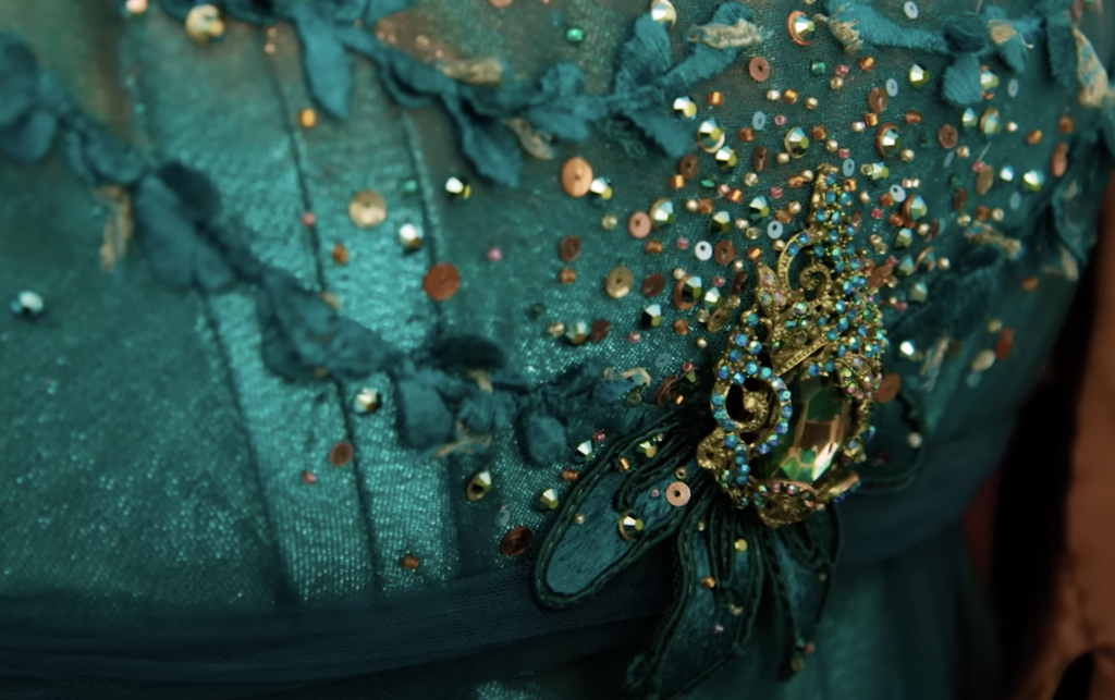 Showstopper gown for Nicola Couglan in season 3 of Bridgerton