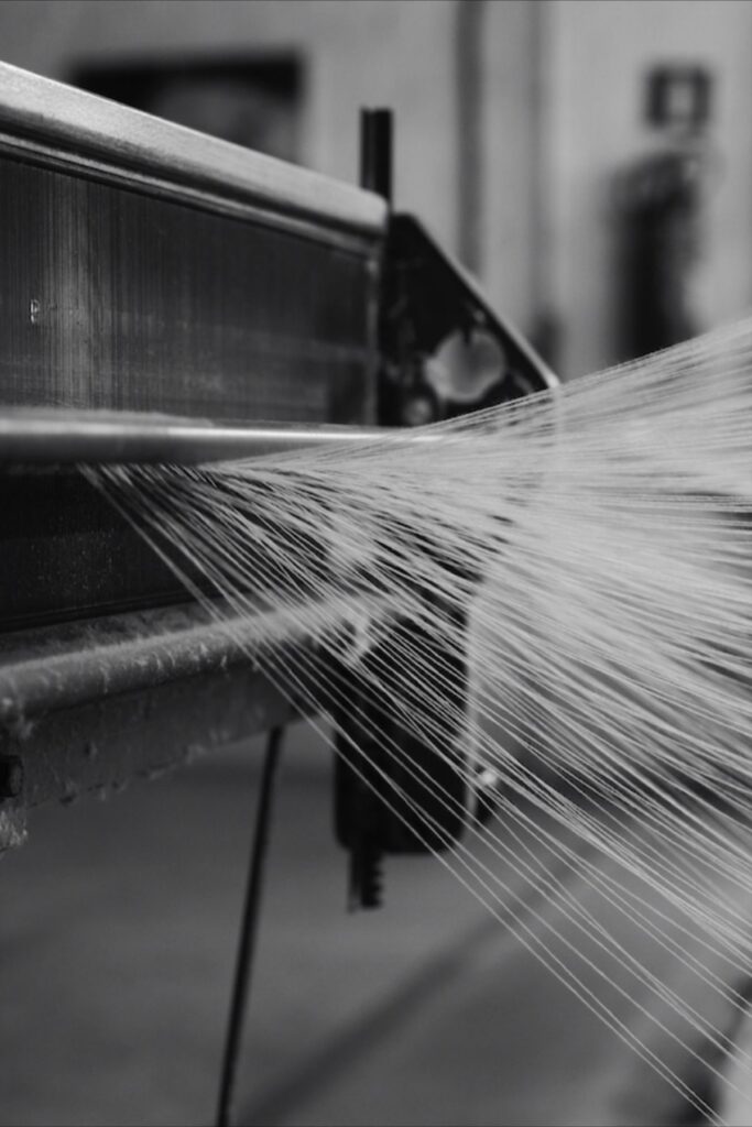 silk yarn weaving process